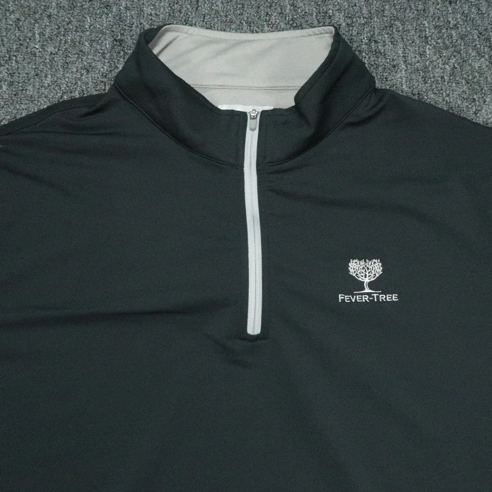 Peter Millar Pullover Mens XL Perth Performance Quarter Zip Golf Fever Tree
